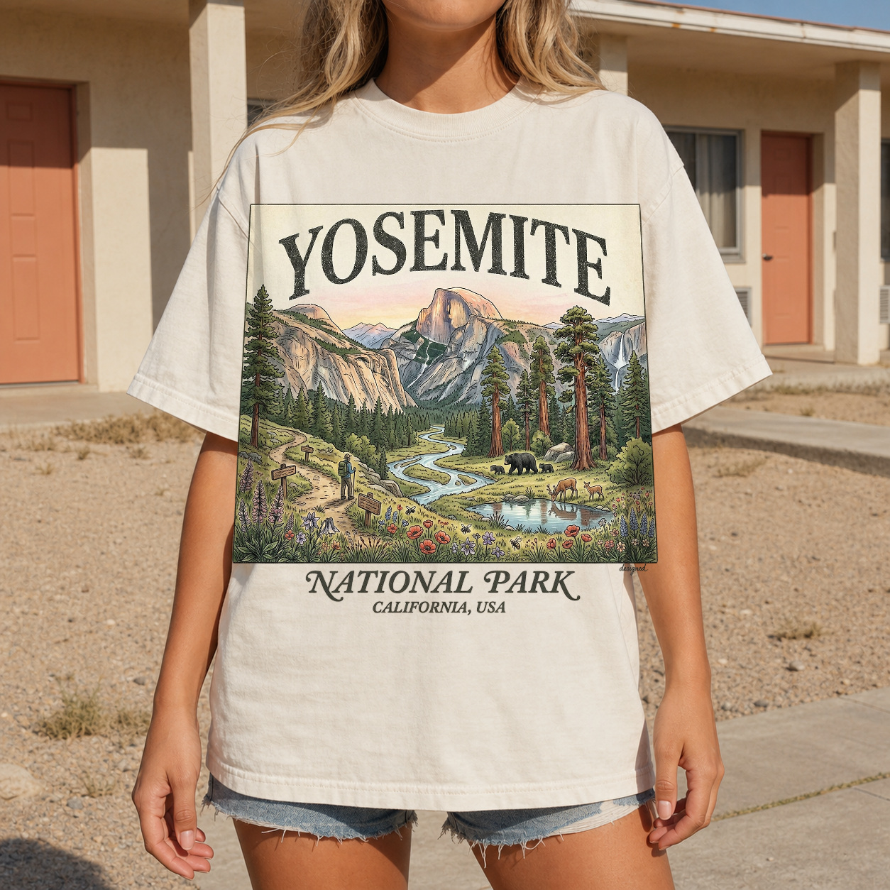 Yosemite National Park Vintage 90s Graphic T-Shirt product view 4