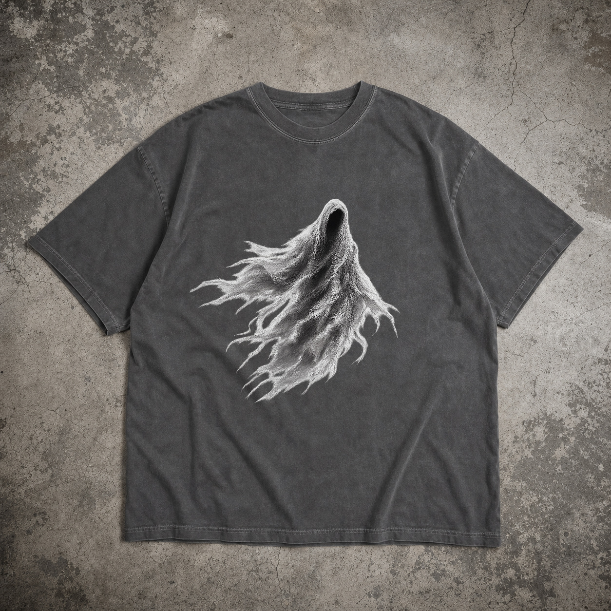 Ghost Falling Vintage Graphic Shirt product view 3