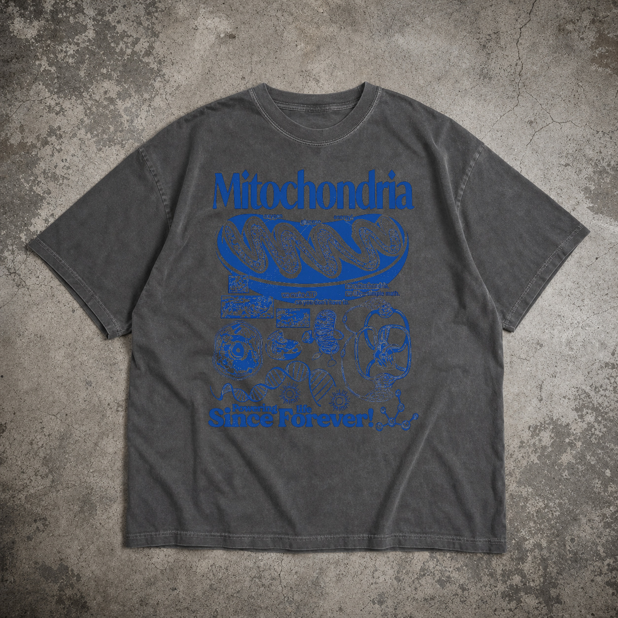 Retro Mitochondria Shirt product view 3