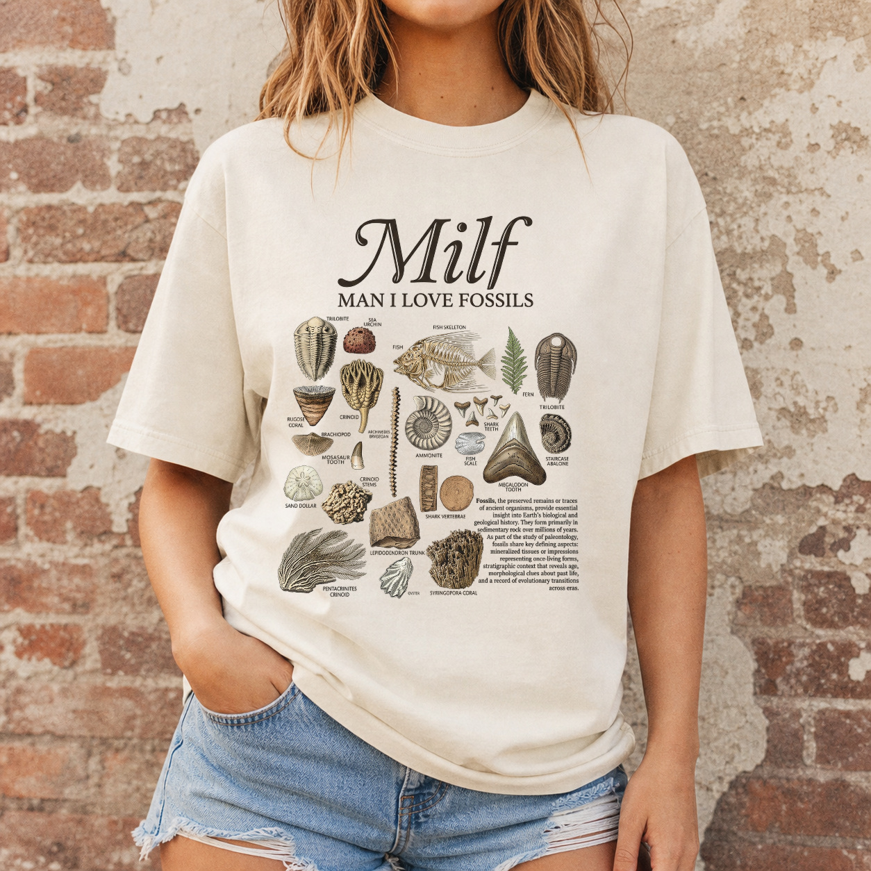 Man I Love Fossils Shirt product view 2