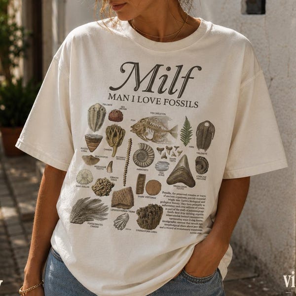 Man I Love Fossils Shirt vintage graphic tee by TheVintageBy