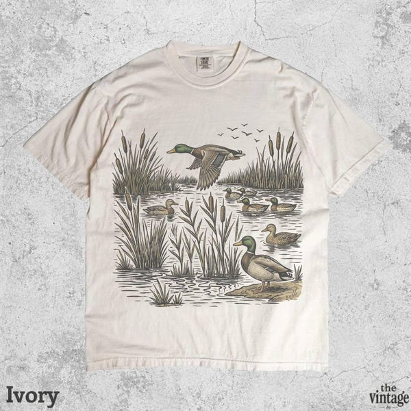Vintage Mallard Duck Shirt vintage graphic tee by TheVintageBy
