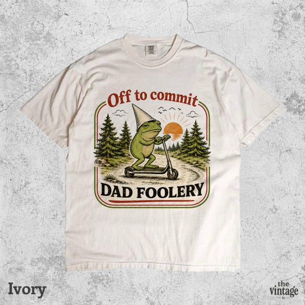 Vintage Retro Comfort Colors Dad Frog Shirt vintage graphic tee by TheVintageBy