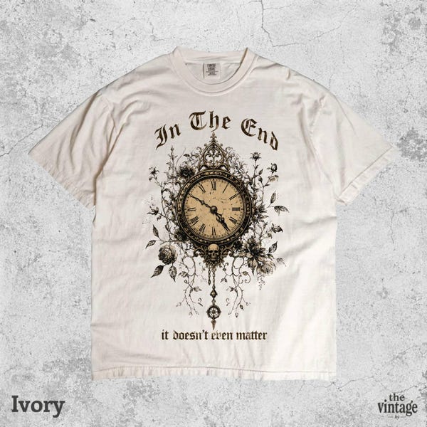 Vintage Retro Comfort Colors Gothic Clock Shirt vintage graphic tee by TheVintageBy