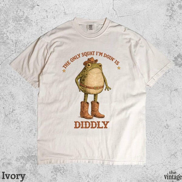 Vintage Retro Frog Cowboy Comfort Colors Shirt vintage graphic tee by TheVintageBy