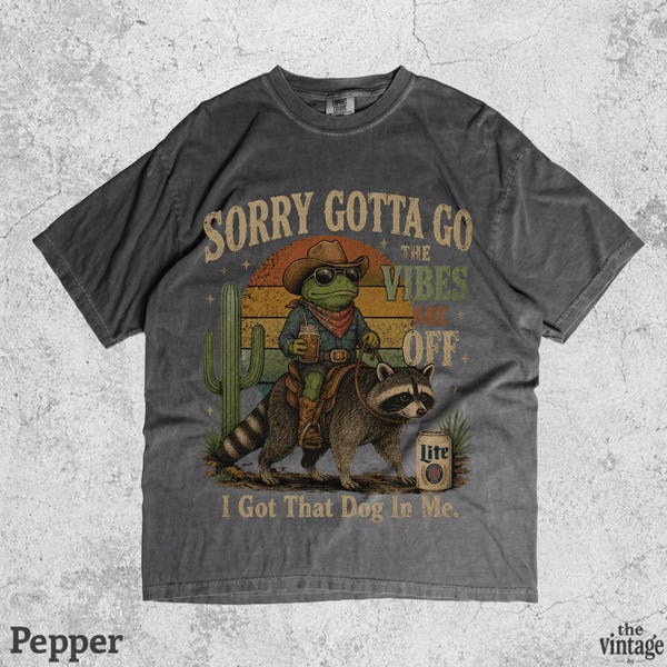 Vintage Retro Sorry Gotta Go The Vibes Are Off Shirt vintage graphic tee by TheVintageBy