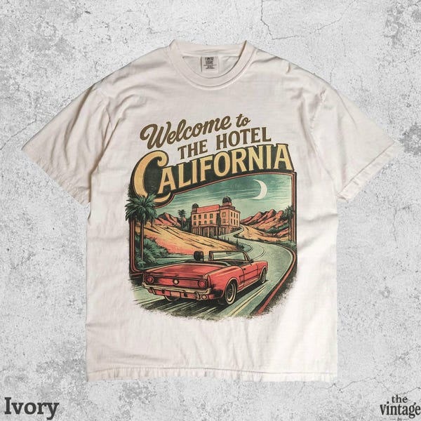 Welcome To The California Vintage Retro Comfort Colors Shirt vintage graphic tee by TheVintageBy