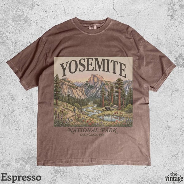 Yosemite National Park Vintage 90s Graphic T-Shirt vintage graphic tee by TheVintageBy